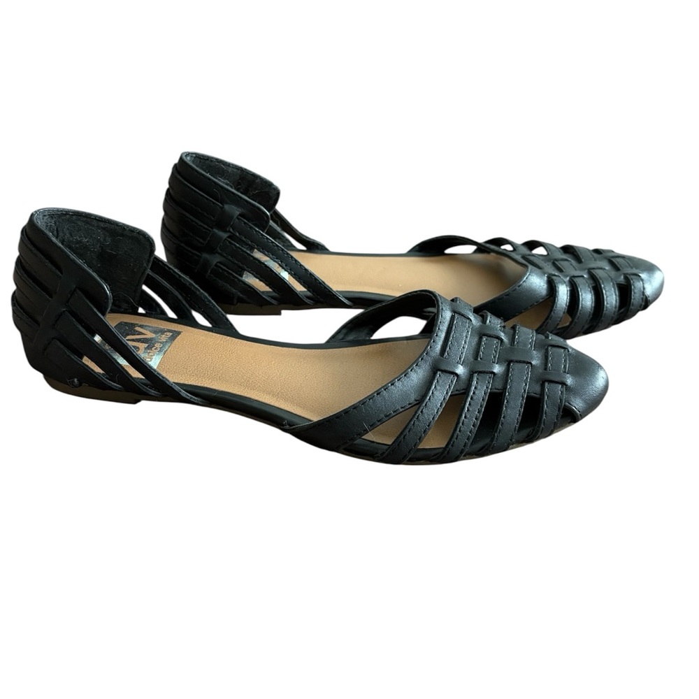 Dolce Vita Black Strappy Women's Flats - Picture 3 of 6